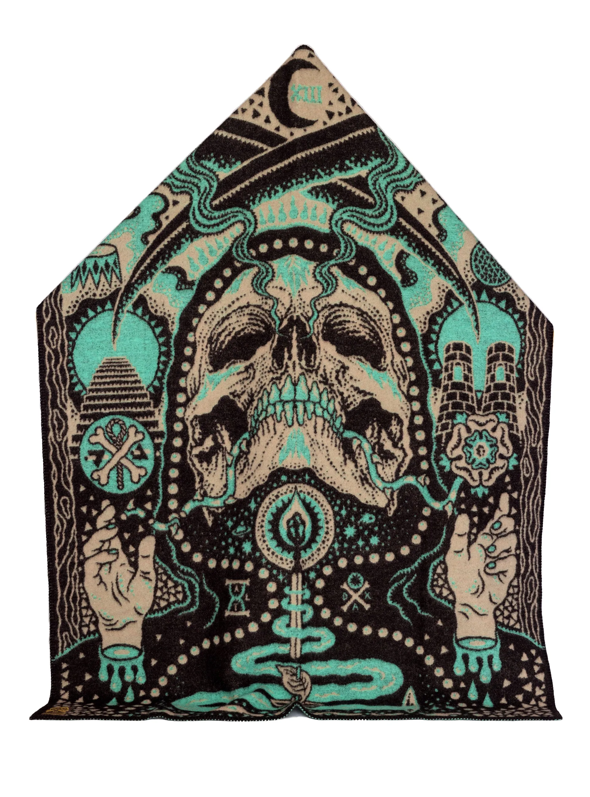 Indigofera x Bjrn Atldax 10 Skull Blankets - Tarot Death Card No. 5