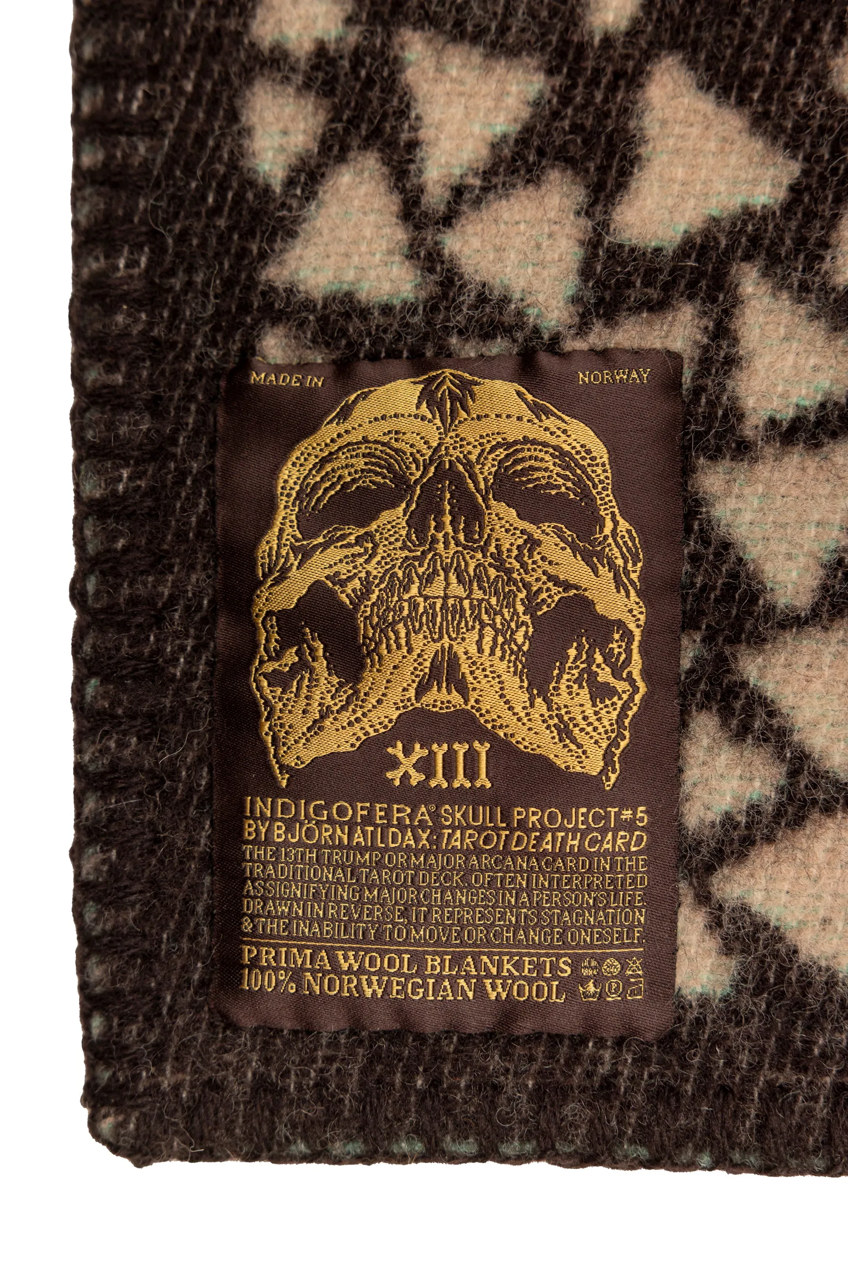 Indigofera x Bjrn Atldax 10 Skull Blankets - Tarot Death Card No. 5