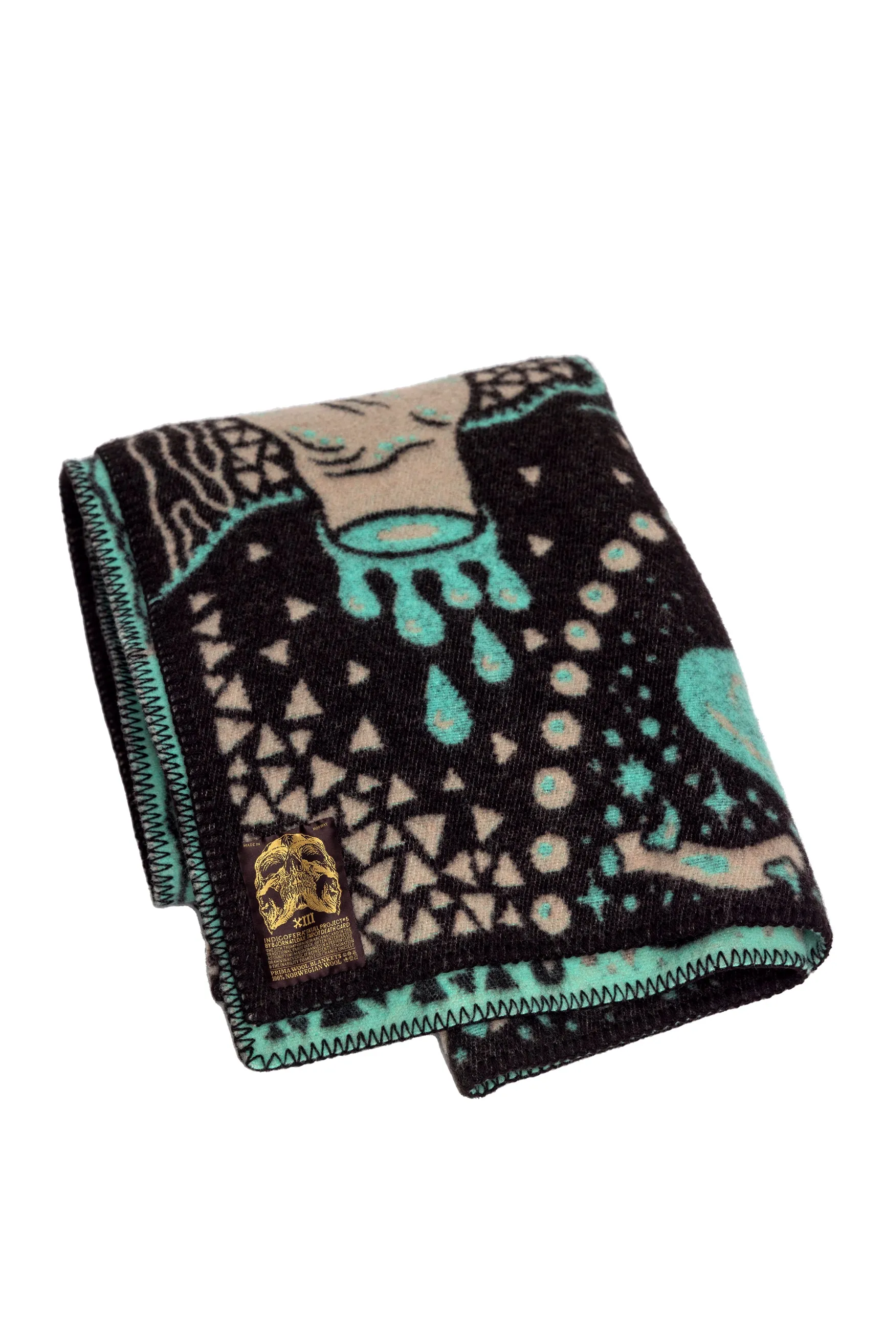 Indigofera x Bjrn Atldax 10 Skull Blankets - Tarot Death Card No. 5