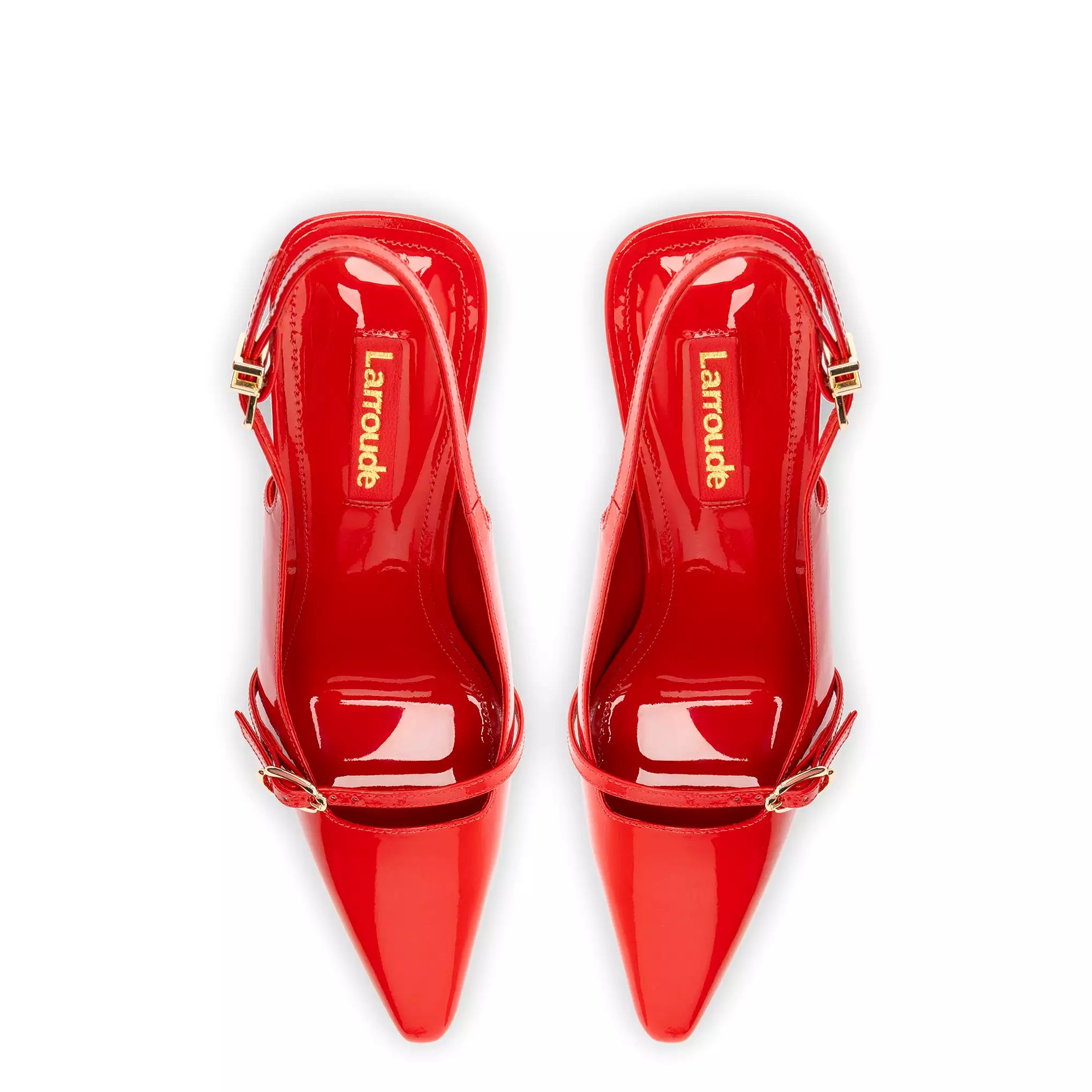 Ines Hi Pump in Scarlet Patent Leather