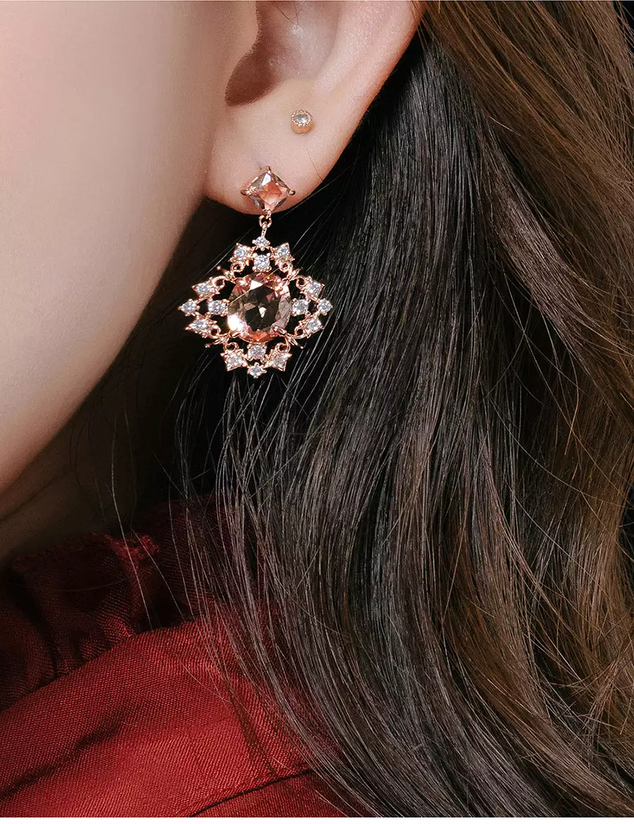 IU Magic Hour Crystal Earrings Korean Jewelry Changed Colors Womens Accessories Luxury Fashion Dating Clubber Elegant Wedding Di