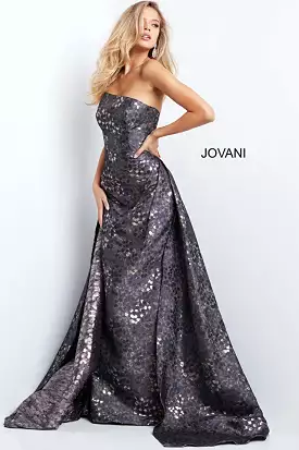 Jovani 06255 Strapless Fitted Evening Dress