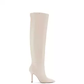 Kate Hi Boot In Ivory Leather