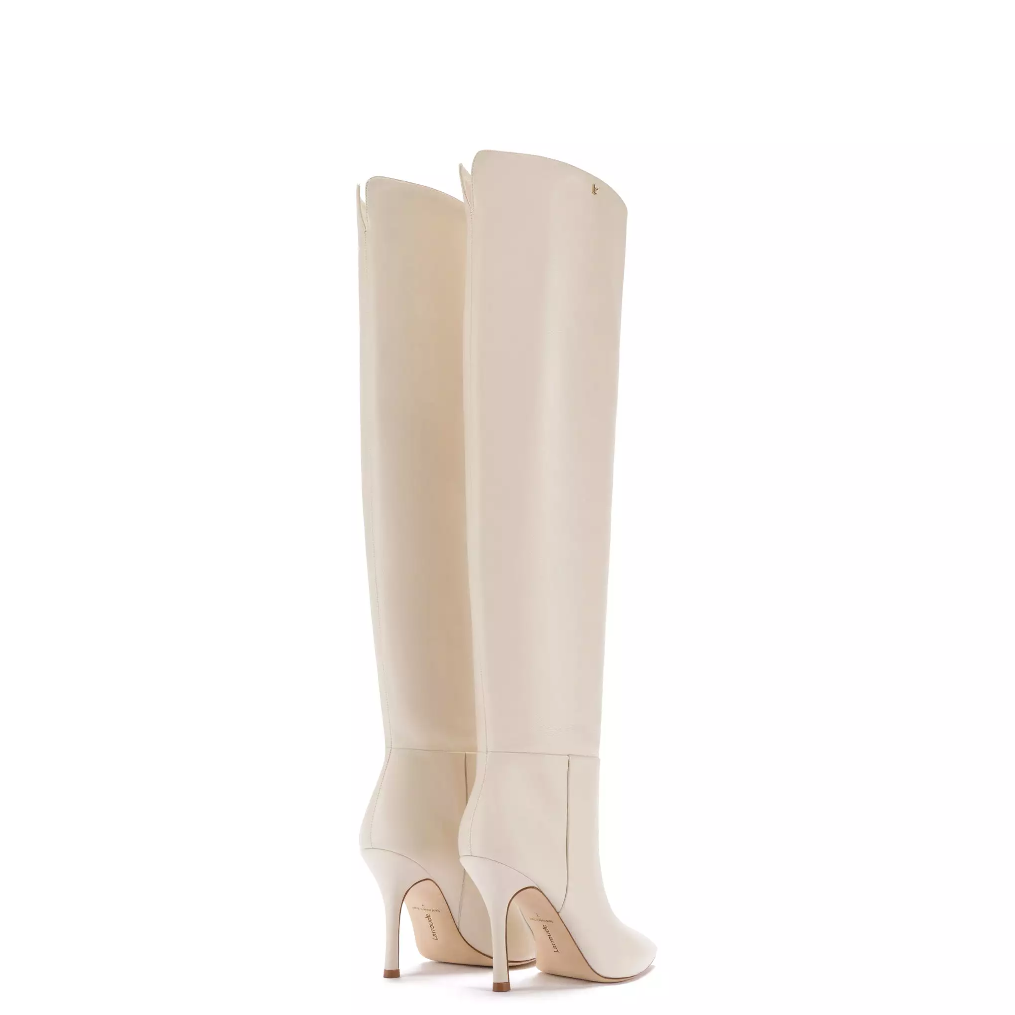 Kate Hi Boot In Ivory Leather