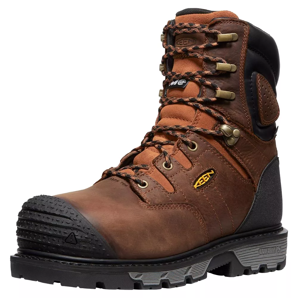 Keen Camden Men's 8 Waterproof Internal MET Guard Composite Toe Work Boot 1027693 - Brown