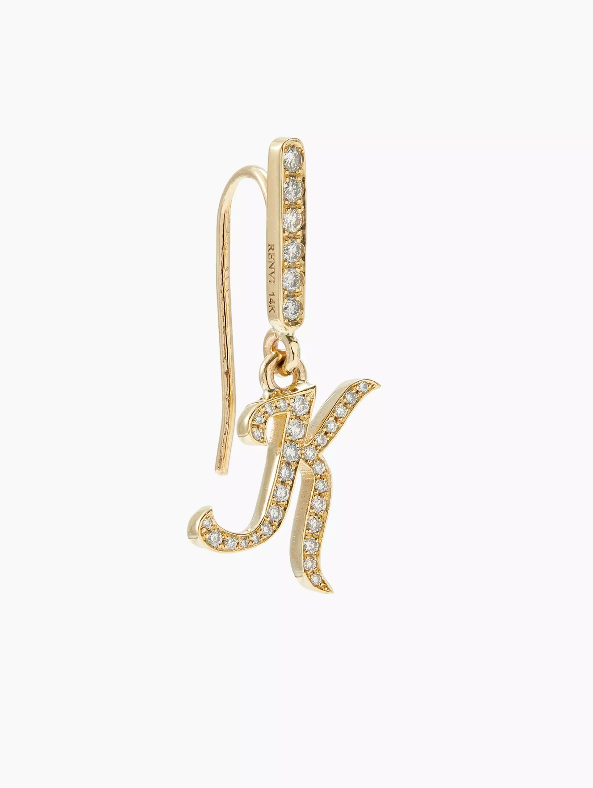 La Firma Diamond Initial Earrings