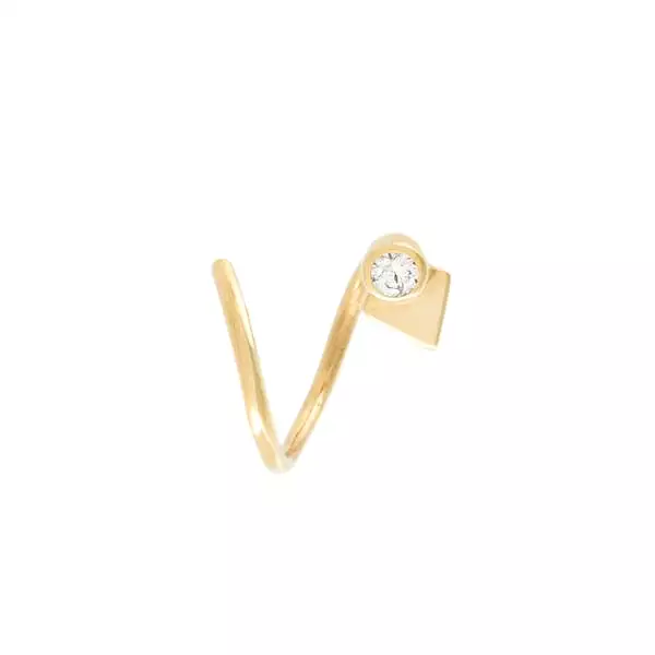 La Verne Diamond Twirl, 18k Gold