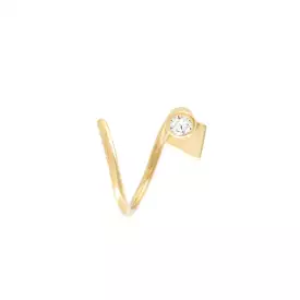 La Verne Diamond Twirl, 18k Gold