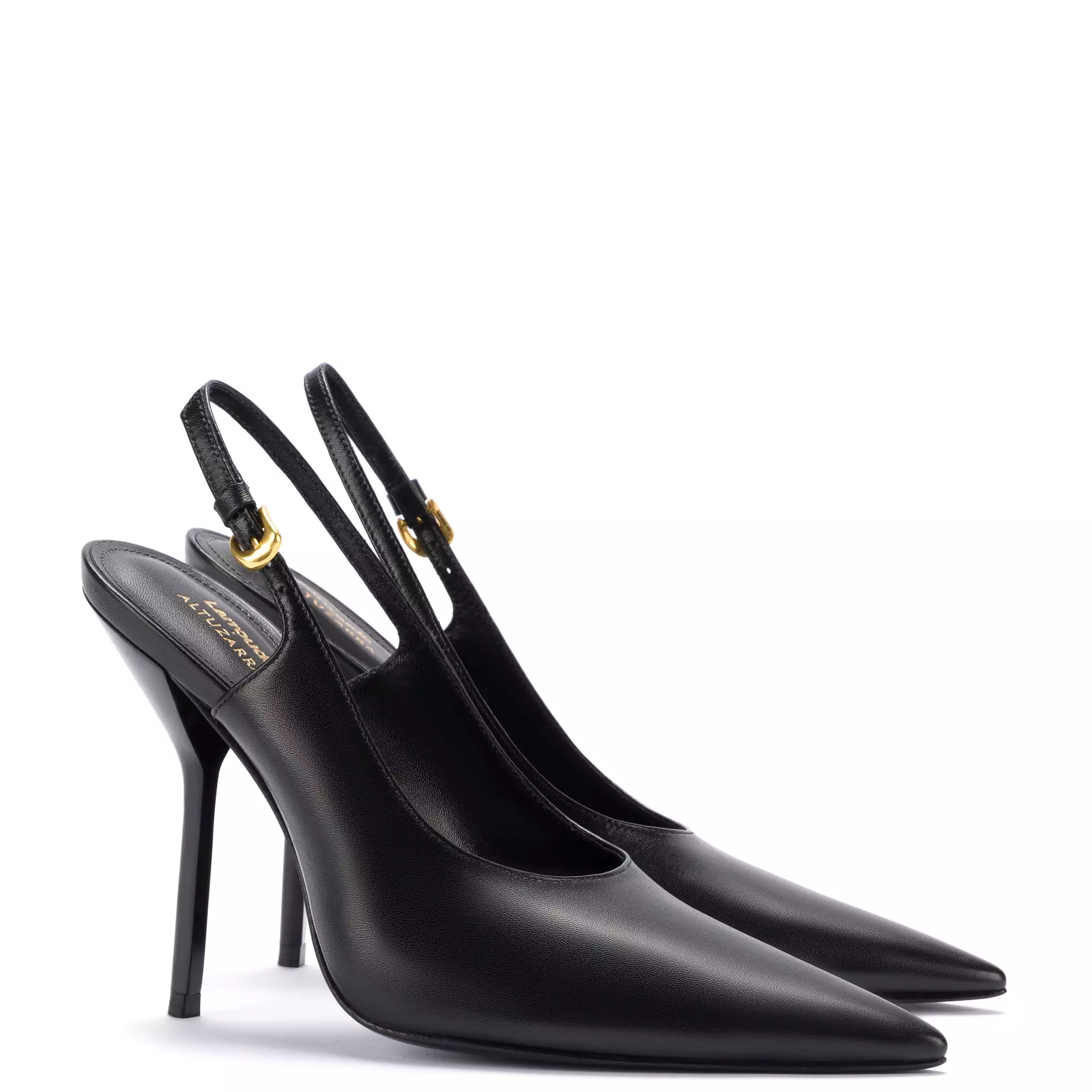 Larroudé x Altuzarra Pump In Black Leather