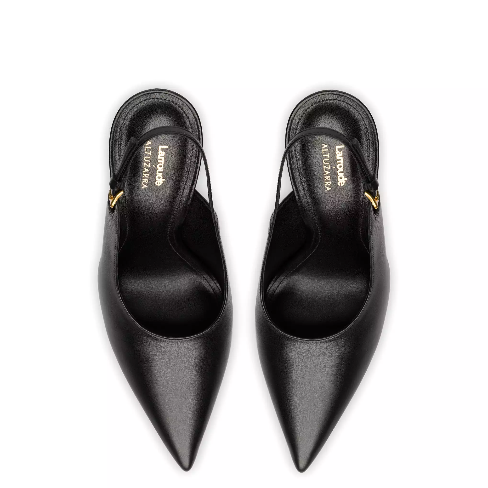 Larroudé x Altuzarra Pump In Black Leather