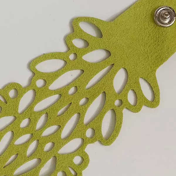 Lime Ultrasuede Reflection Bracelet