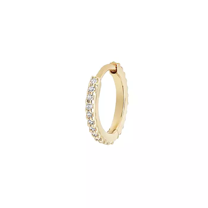 MBF Diamond Huggie 8mm, 14k Gold