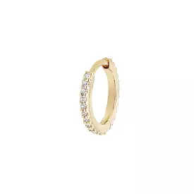 MBF Diamond Huggie 8mm, 14k Gold