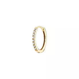 MBF Lamarr Diamond Huggie 10, 14k Gold