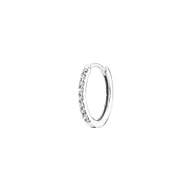 MBF Lamarr Diamond Huggie 10, 14k White Gold