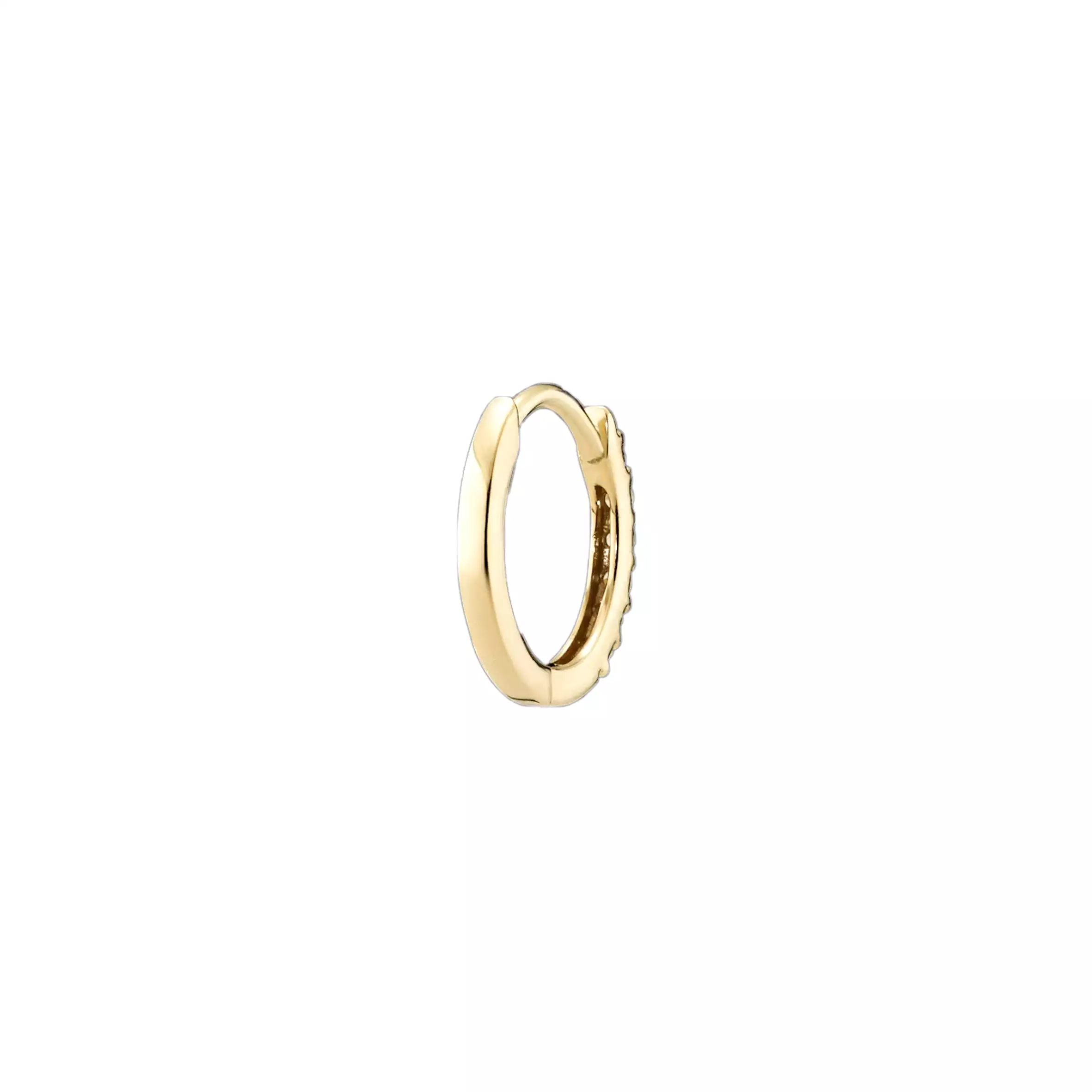 MBF Lamarr Diamond Huggie 8, 14k Gold