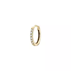 MBF Lamarr Diamond Huggie 8, 14k Gold