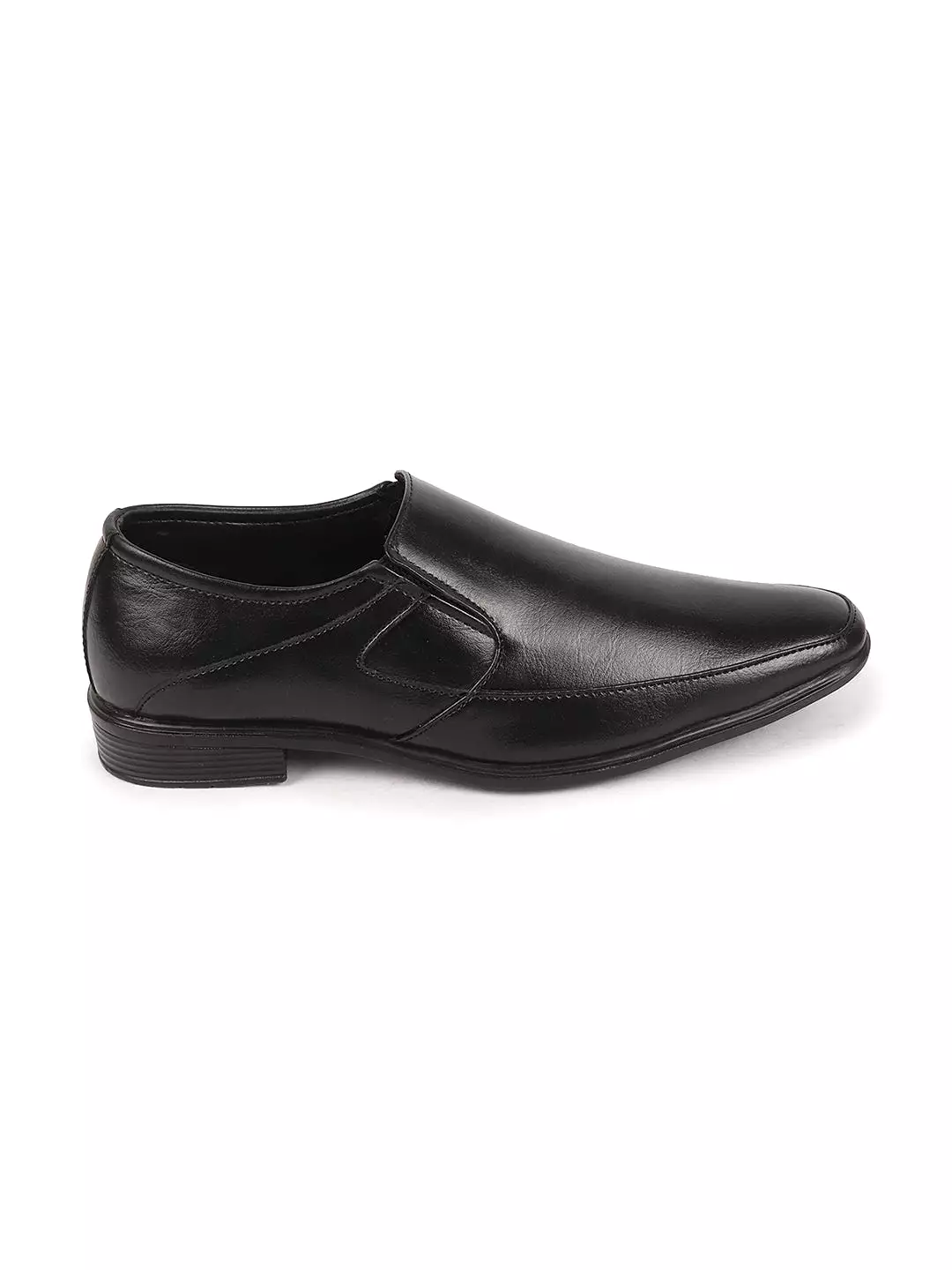 Men Black Formal Office Work Pointed Toe Slip On Shoes