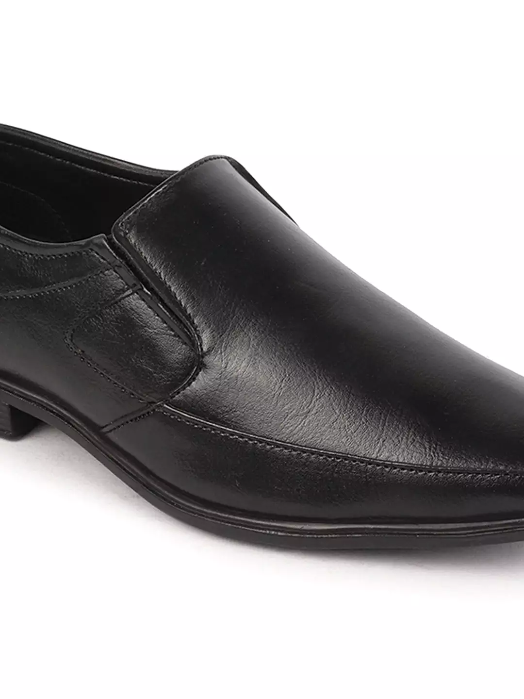 Men Black Formal Office Work Pointed Toe Slip On Shoes