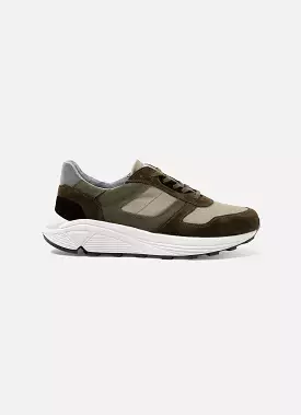 Men's Sunspel x Nigel Cabourn Sneaker in Army Green