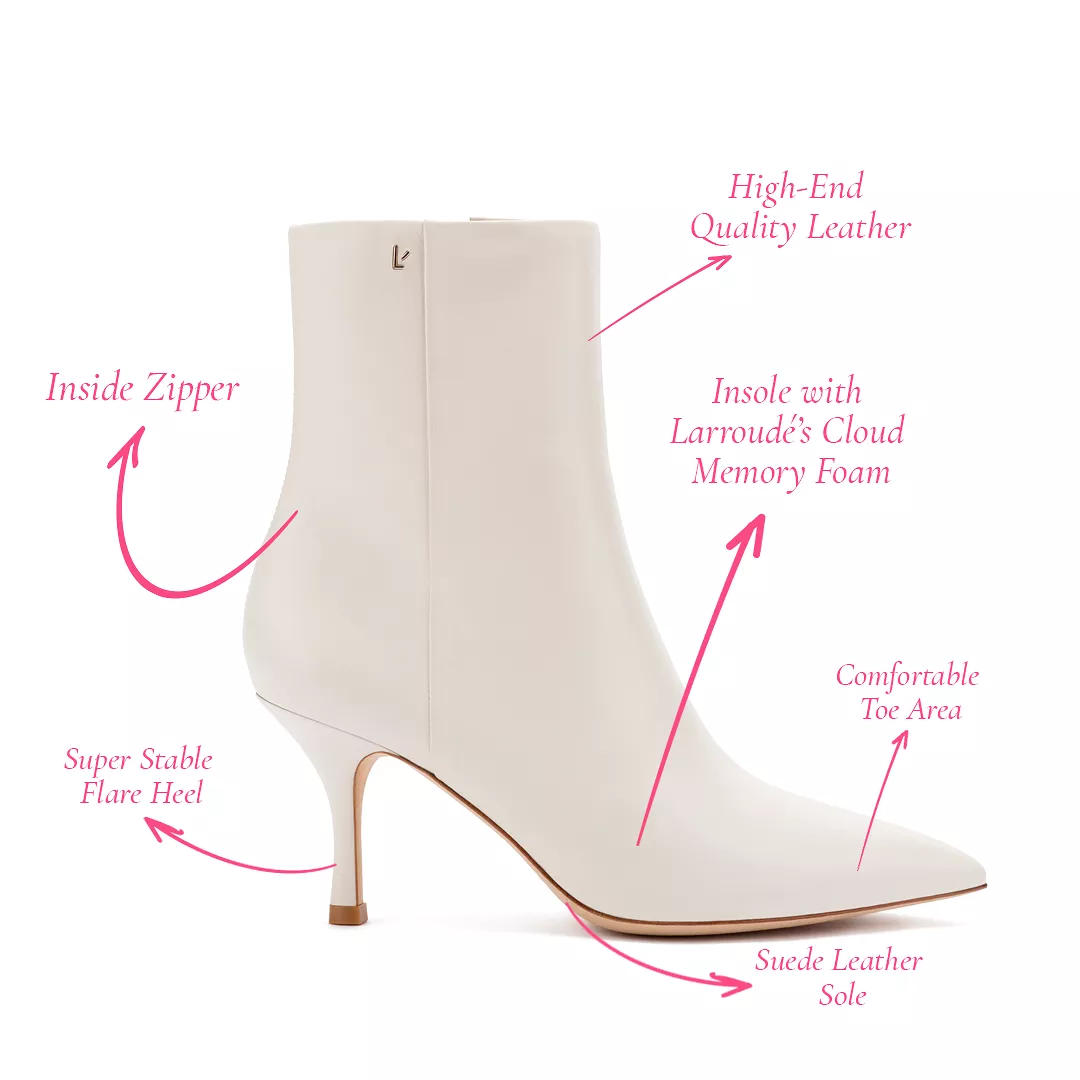 Mini Kate Boot In Ivory Leather