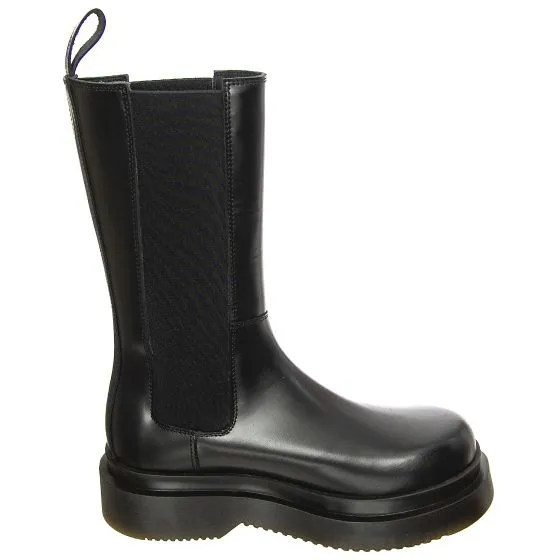 MR BOOTS Womens T Band 14 Smooth Black Boots