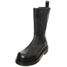 MR BOOTS Womens T Band 14 Smooth Black Boots