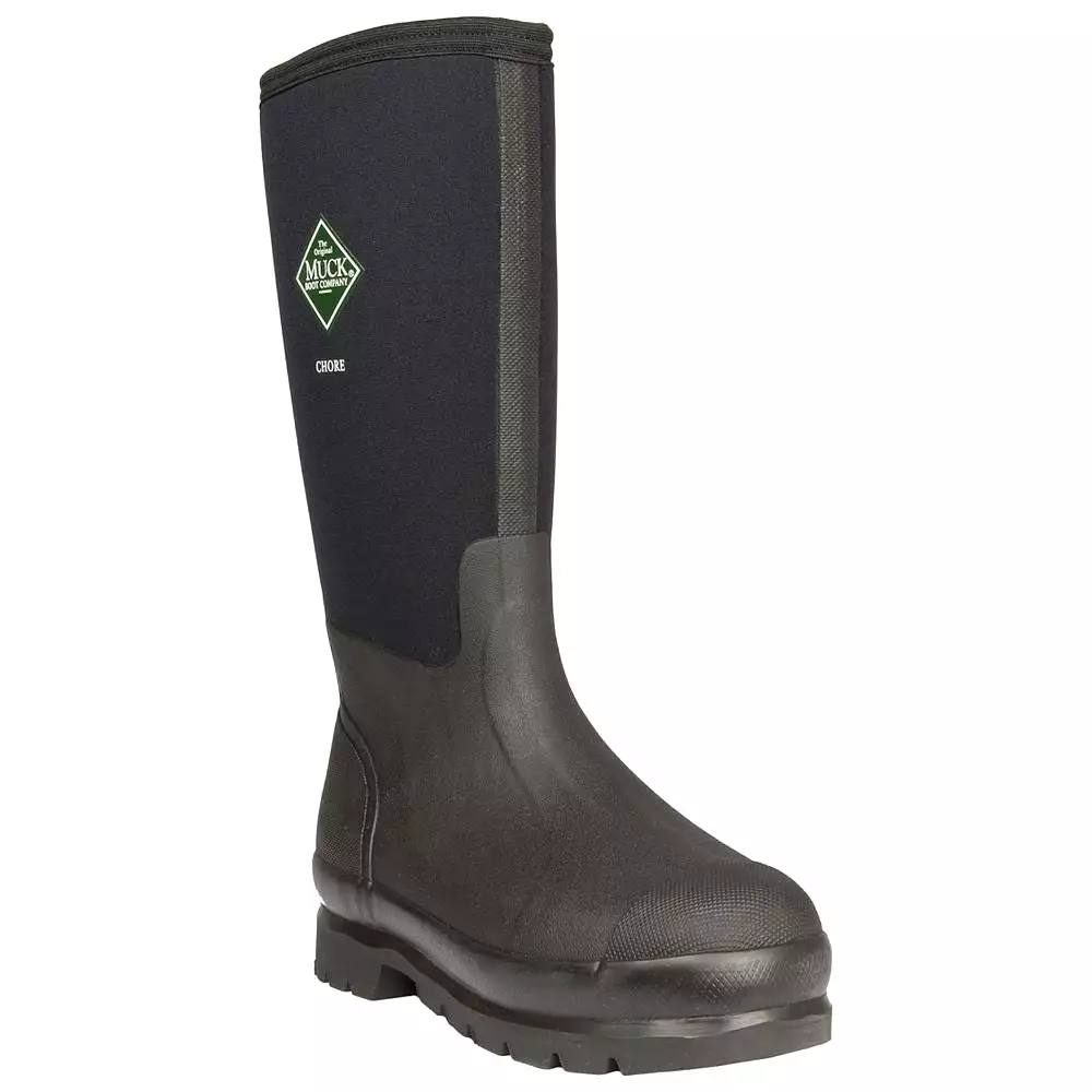 Muck Chore Unisex Steel Toe Rubber XF Wide Calf Work Boots MCXF-STL-BLK