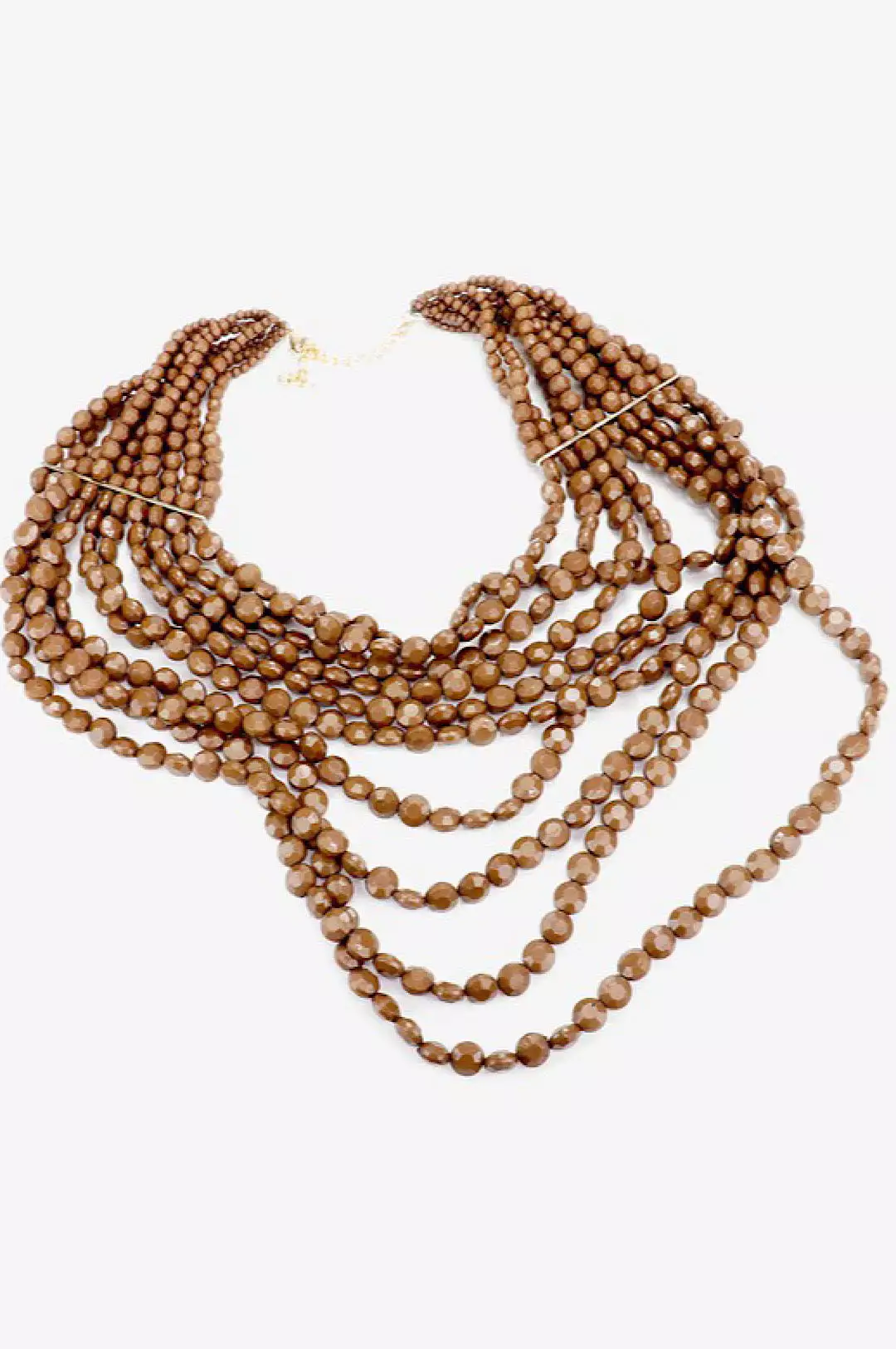 Multi Strand Faceted Bead Necklace