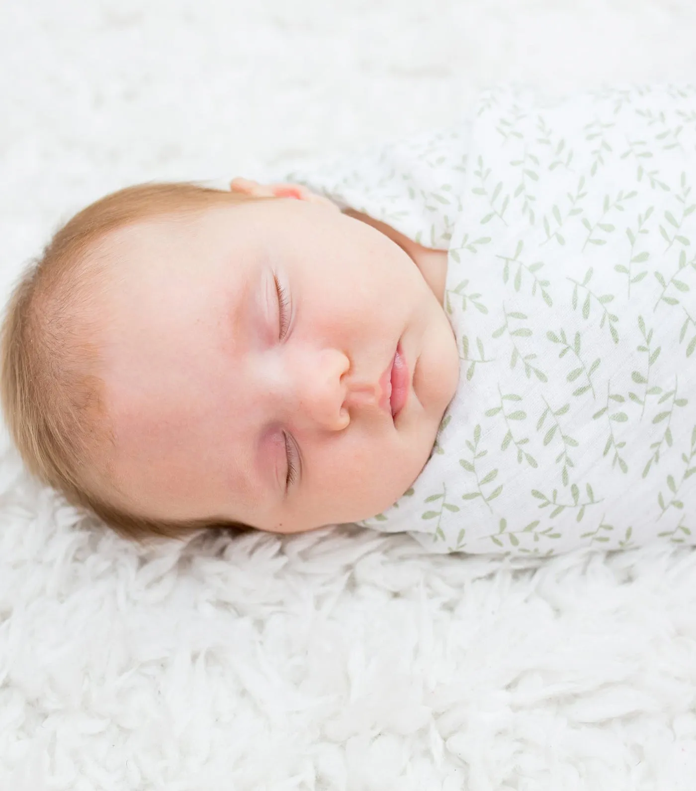 Muslin Swaddling Blankets Set of 2 - Daisies & Greenery