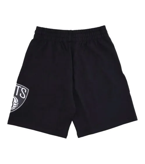 NEW ERA Washed Team Logo Men's Shorts with Brooklyn Nets Print Basketball Pants 13083853 Black