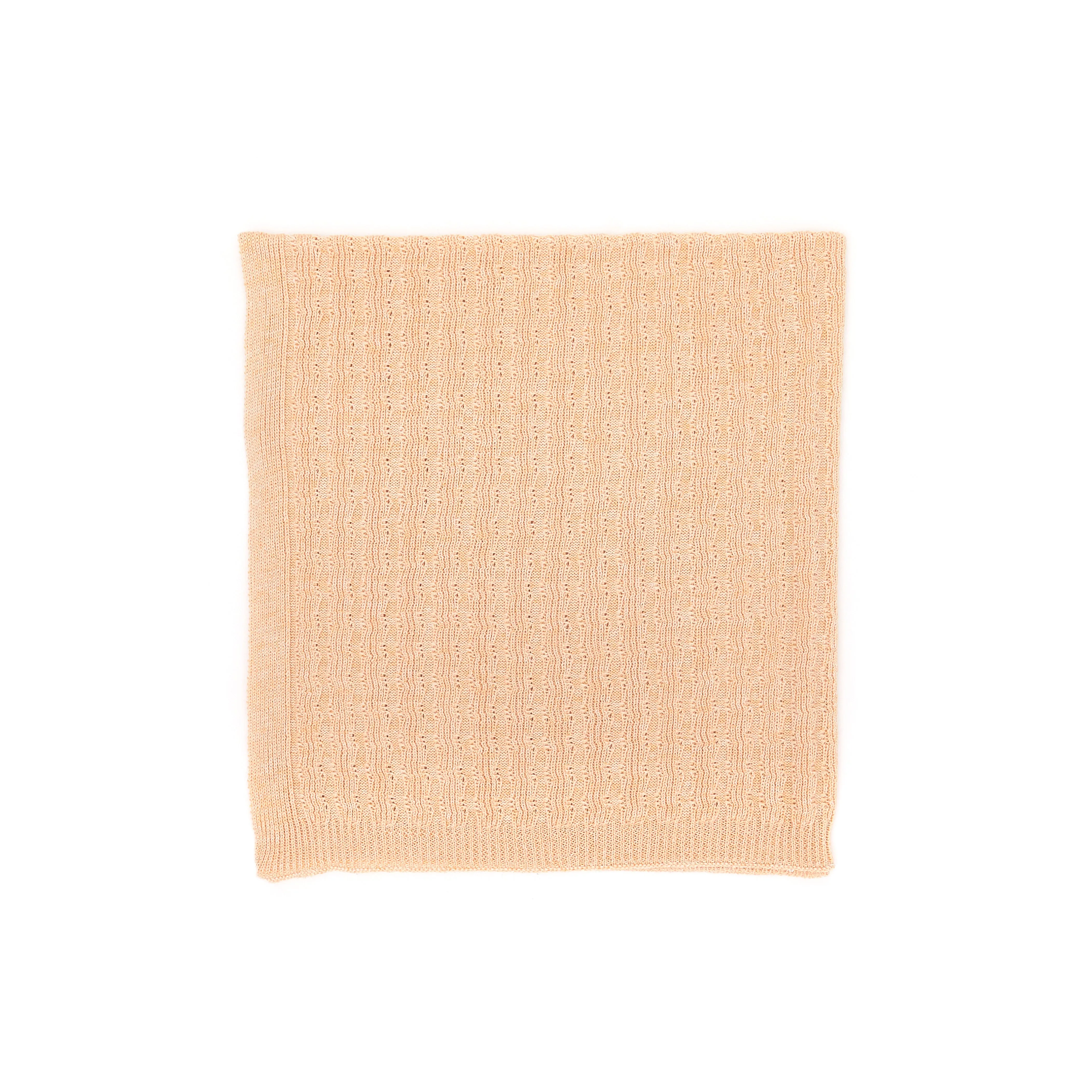 NW003-POINTELLE BLANKET-Peach Marl