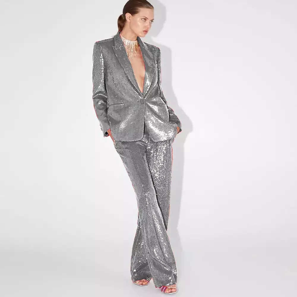 Party Jacket+Pants Women's Two-piece Suit luxury Sequins Birthday Party Prom Custom  Dresses Womens Clothing Short Sets