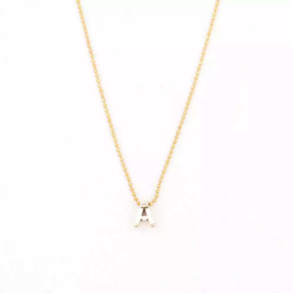 Personalized Initial Diamond Necklace