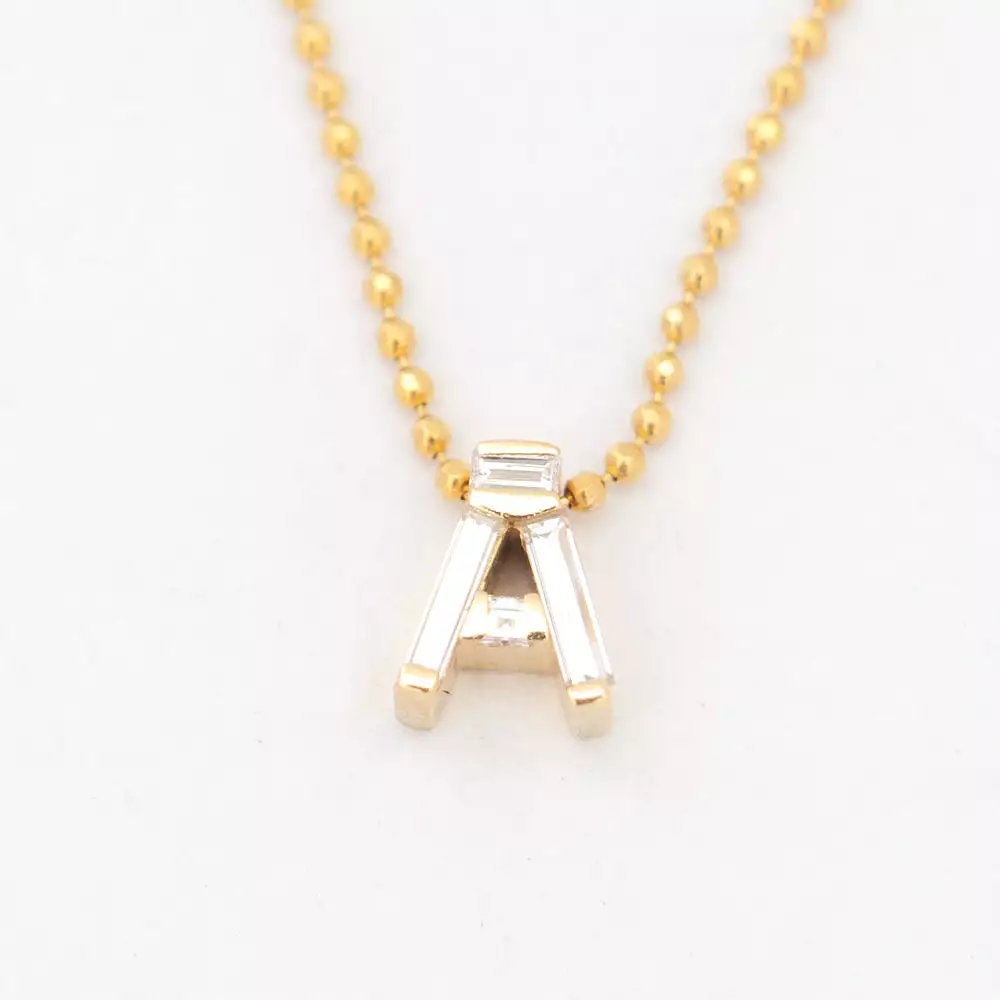 Personalized Initial Diamond Necklace