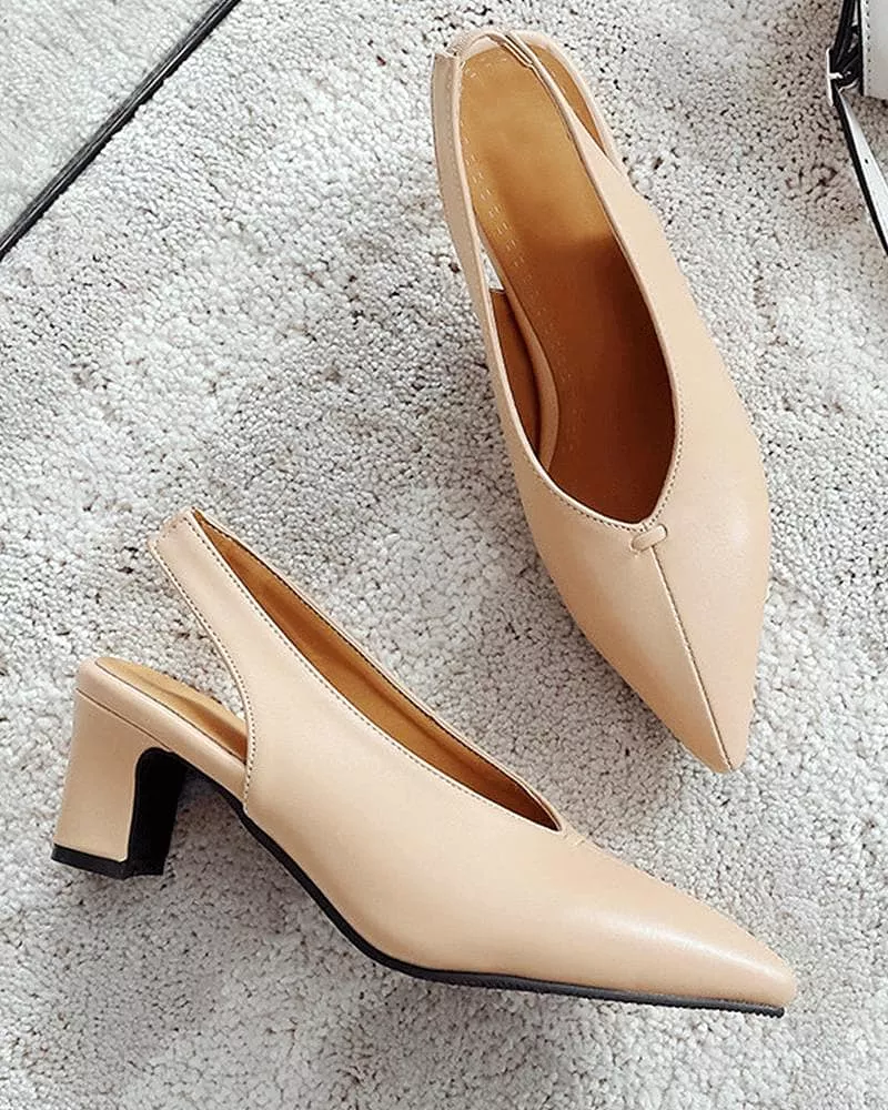 Pointed Toe Gore Heels