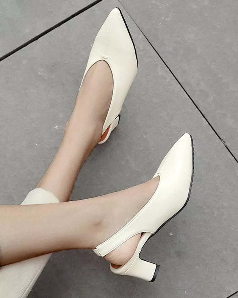 Pointed Toe Gore Heels