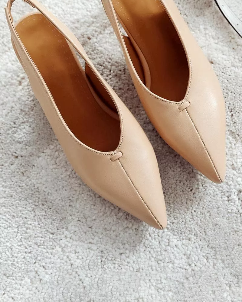 Pointed Toe Gore Heels