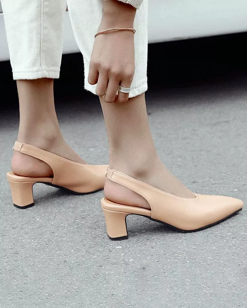 Pointed Toe Gore Heels