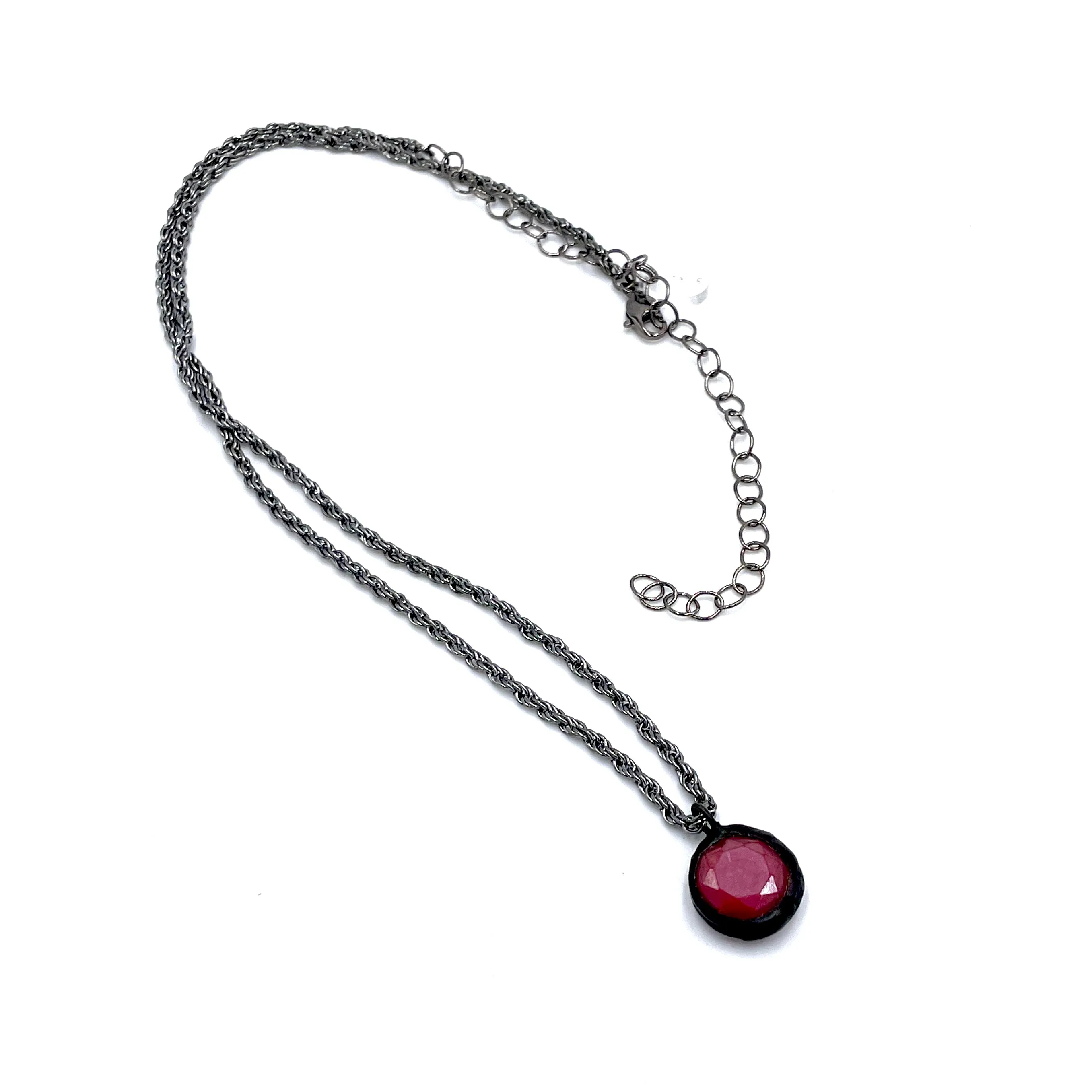 Red Luster Layering Necklace - Medium