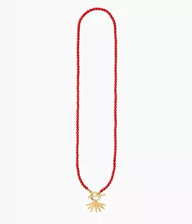 RED SUN SIREN NECKLACE