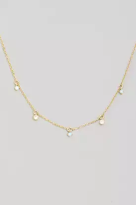 Rhinestone Charm Necklace