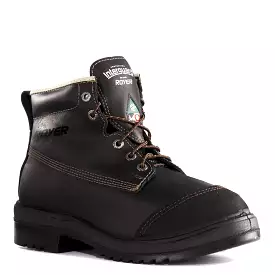 Royer 2251xpj Unisex 6 Internal Metatarsal Steel Toe Work Boot - Black