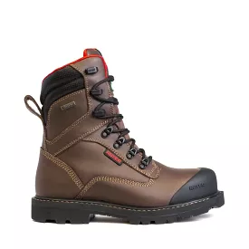 Royer Revolt Men's 8 Waterproof Composite Toe Safety Boot With Vibram - Brown 8920RT