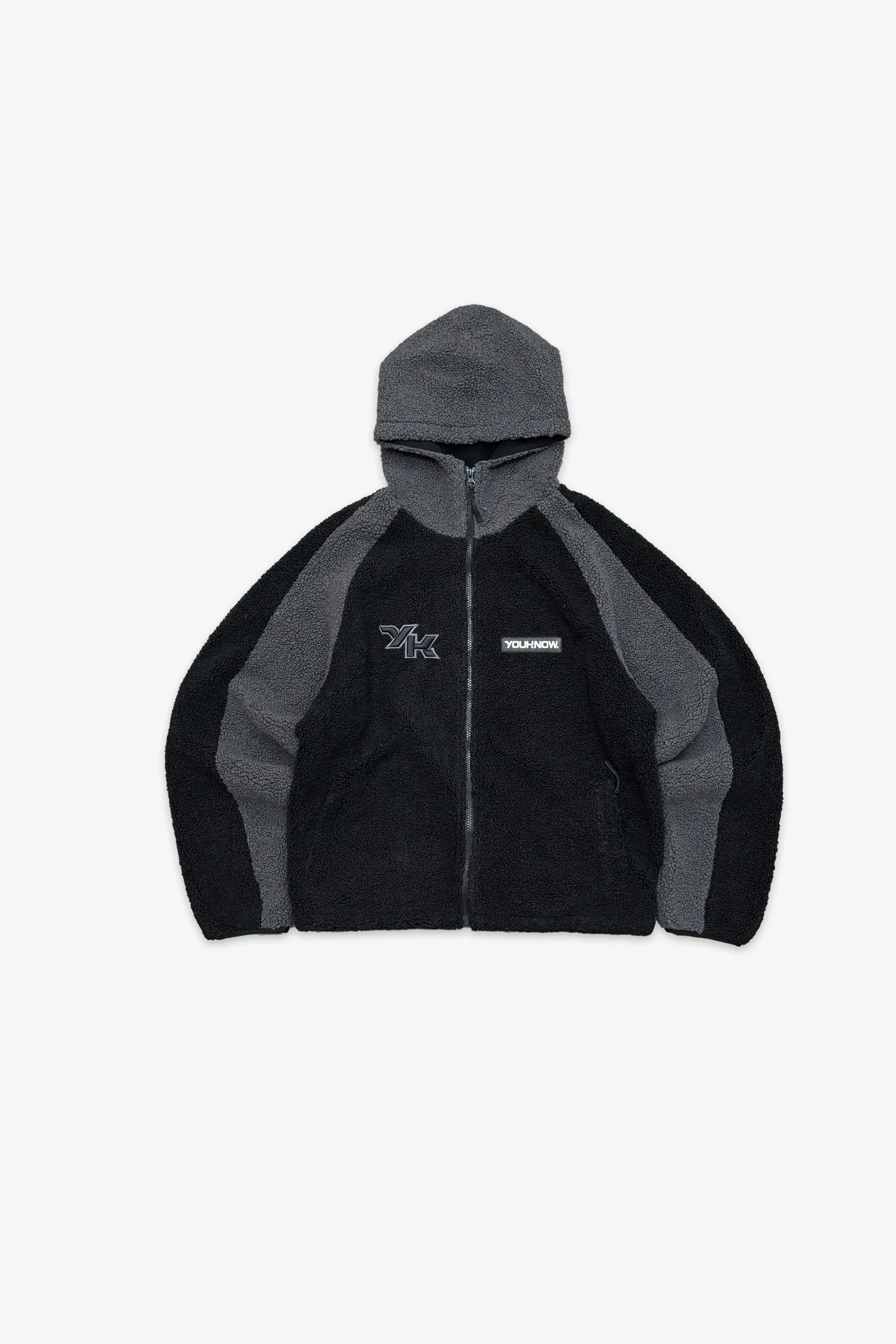 Sherpa Panel Fleece | BLACK