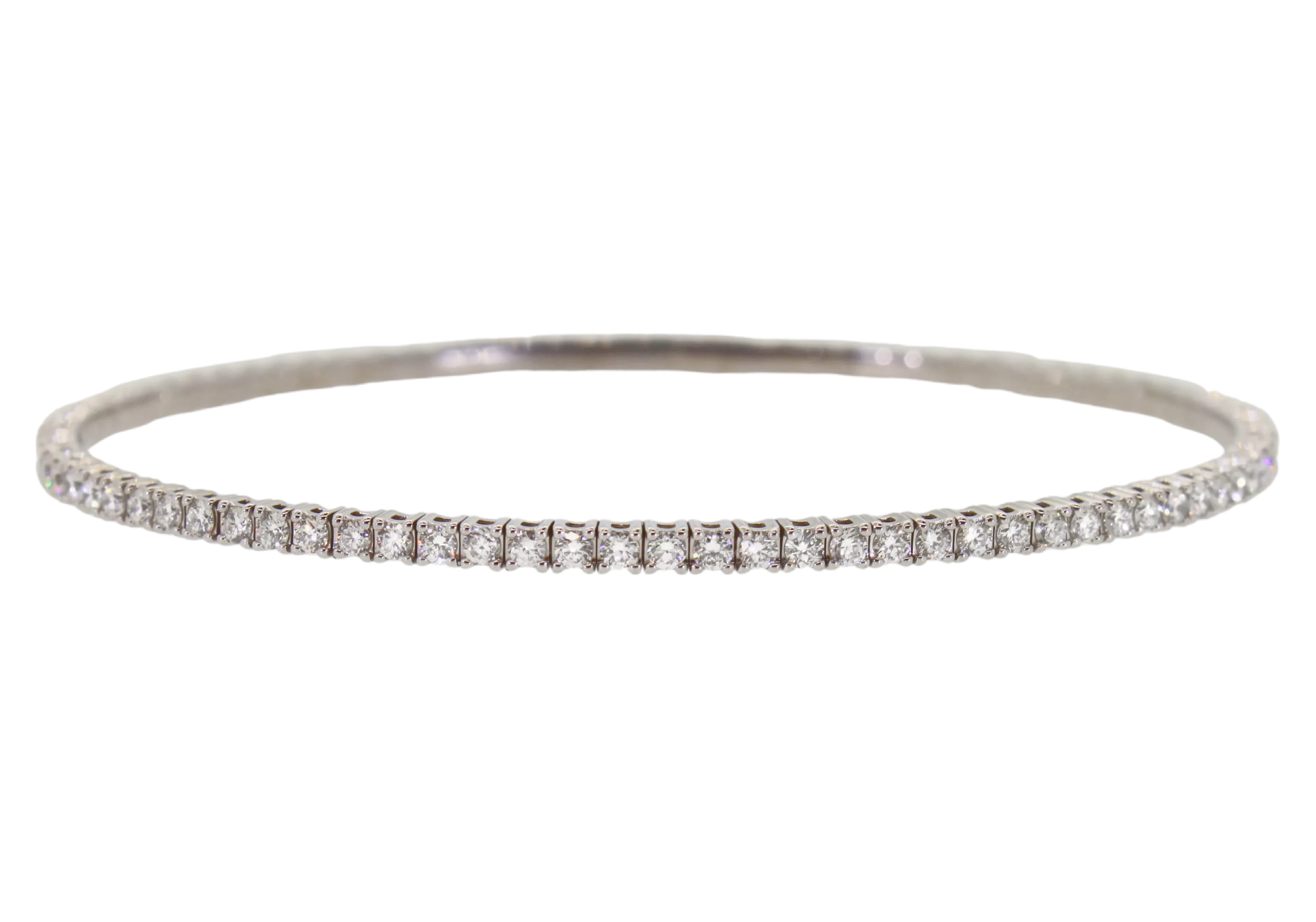 Small Diamond Flexible Tennis Bangle