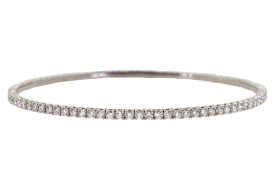 Small Diamond Flexible Tennis Bangle