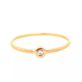 Solitaire Champagne Diamond Ring