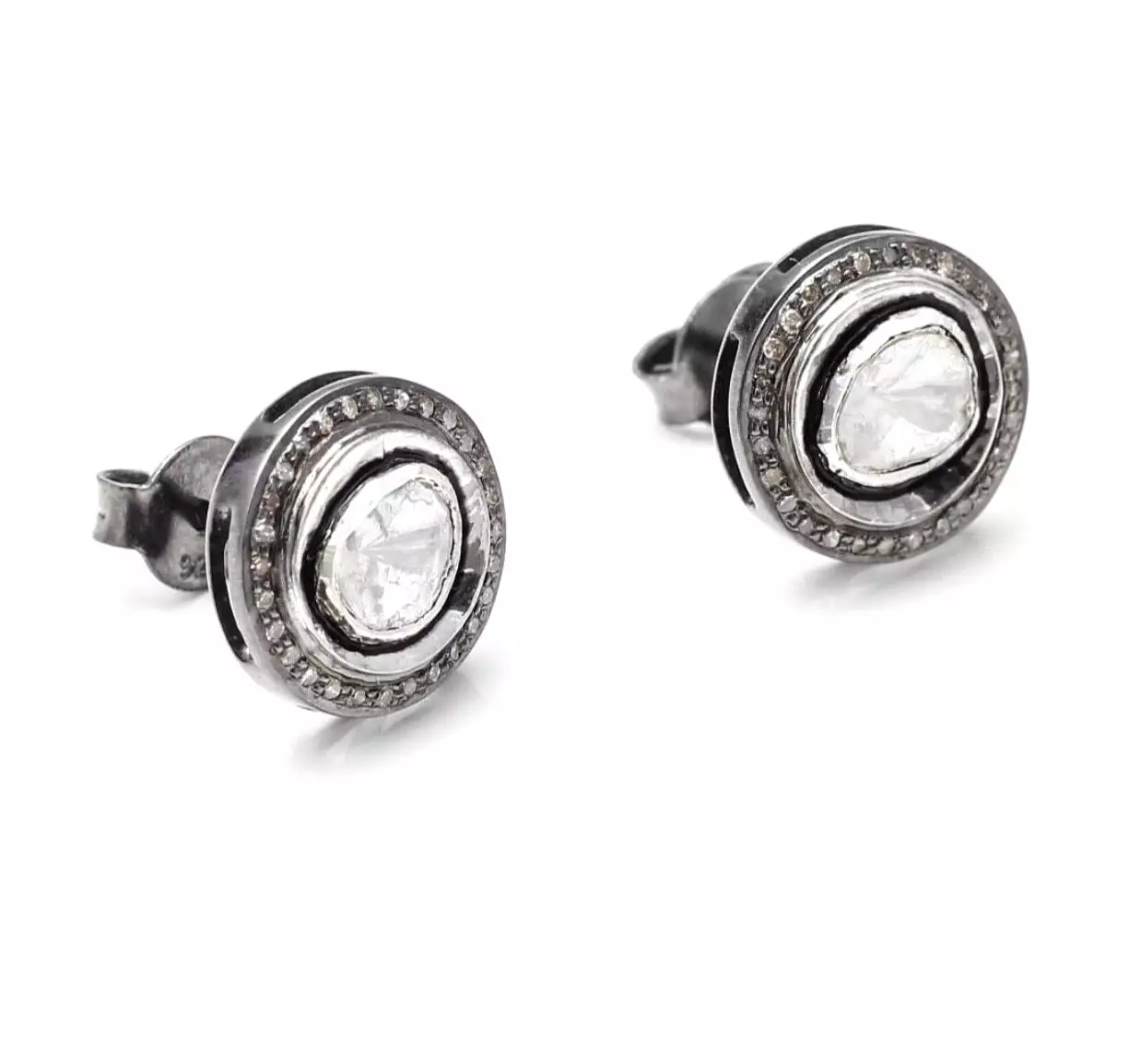 S.Row Designs Round Diamond Studs