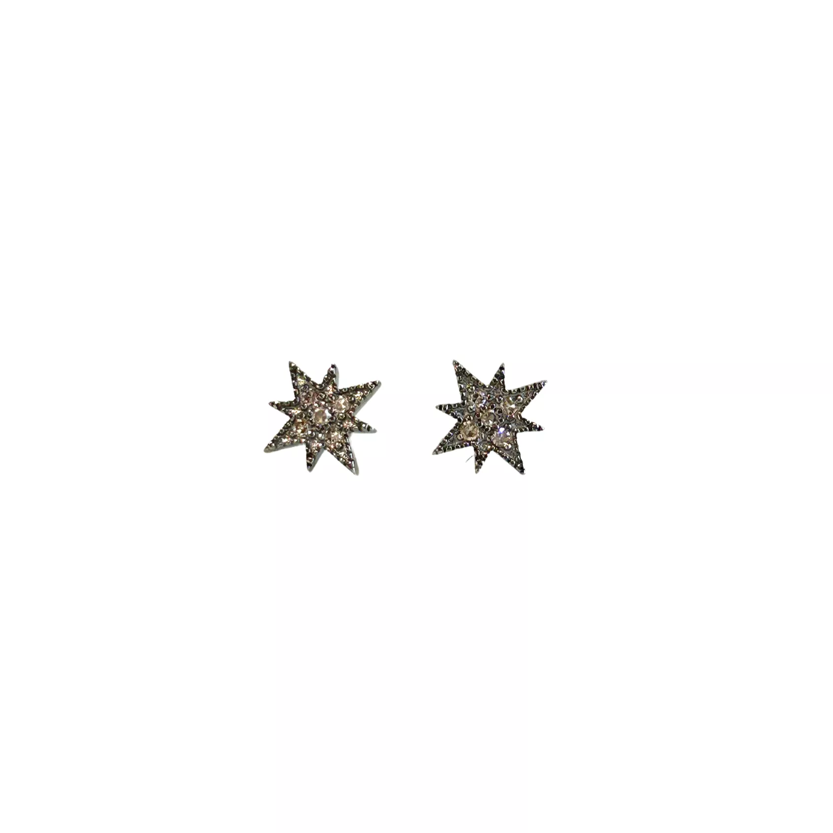 Sterling Silver Starburst Studs